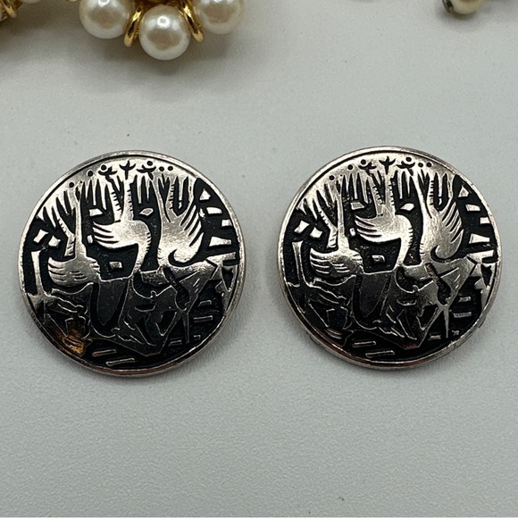 Vintage Lot Earrings Clip On Japan #425 - Picture 6 of 8